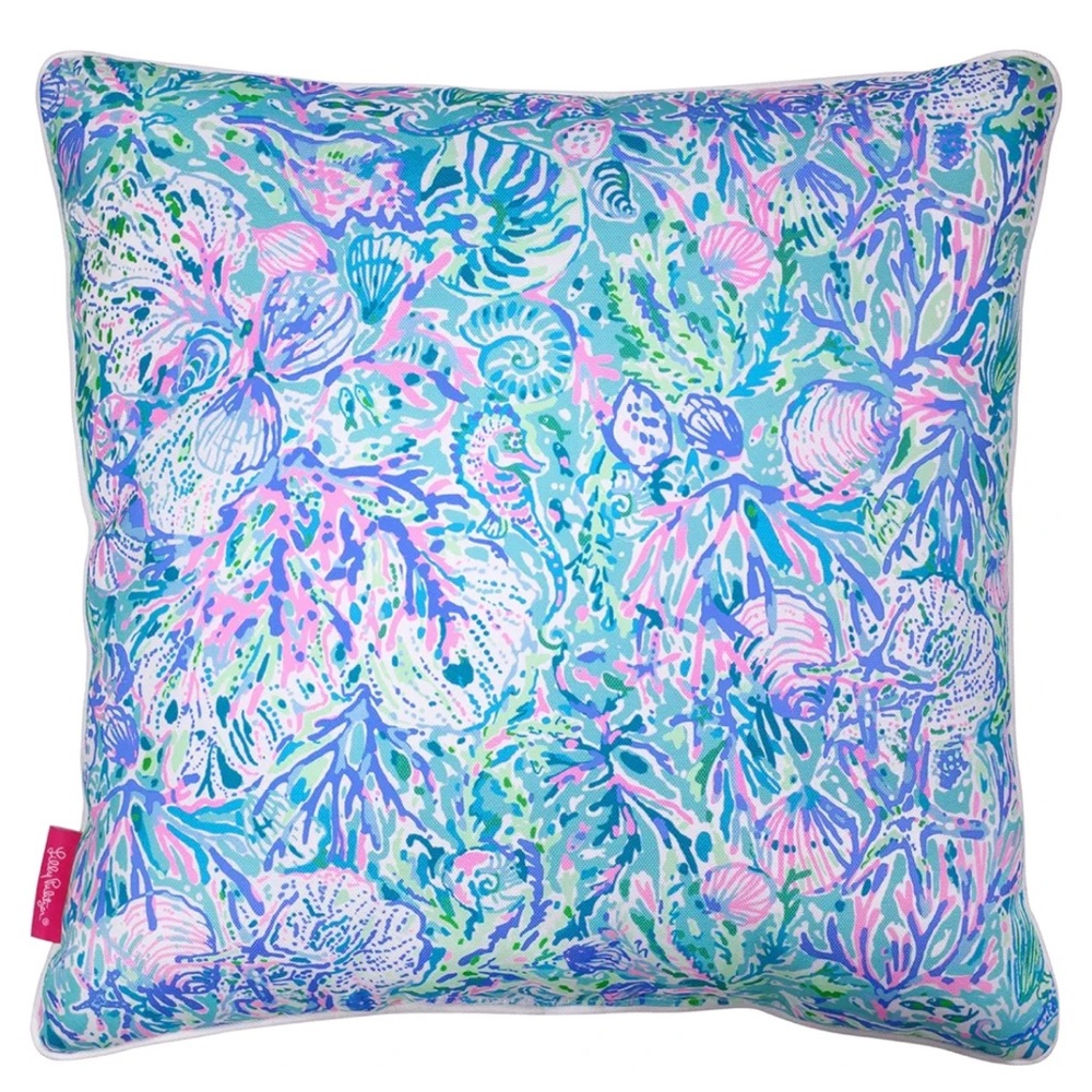 Lilly P Reversible Pillow! - Picture 3 of 5